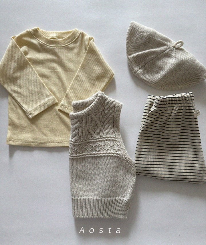 Aosta - Korean Baby Fashion - #babylifestyle - Knit Vest - 7