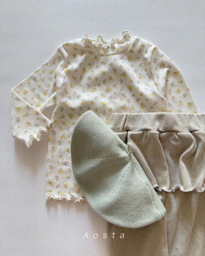 Aosta - Korean Baby Fashion - #babygirlfashion - Camellia Tee - 4