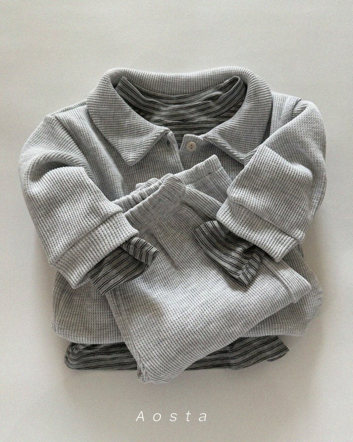 Aosta - Korean Baby Fashion - #babyoninstagram - Waffle Pants - 8