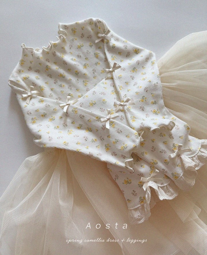 Aosta - Korean Baby Fashion - #babyoninstagram - Camellia One-piece - 6