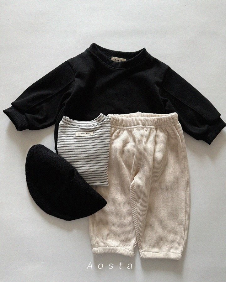 Aosta - Korean Baby Fashion - #babyootd - Waffle Pants - 9