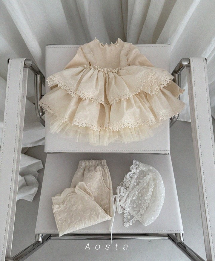 Aosta - Korean Baby Fashion - #babyootd - Lace Rabbit Hat - 12