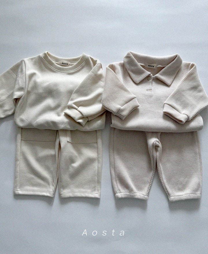 Aosta - Korean Baby Fashion - #babyoutfit - Waffle Pants - 10
