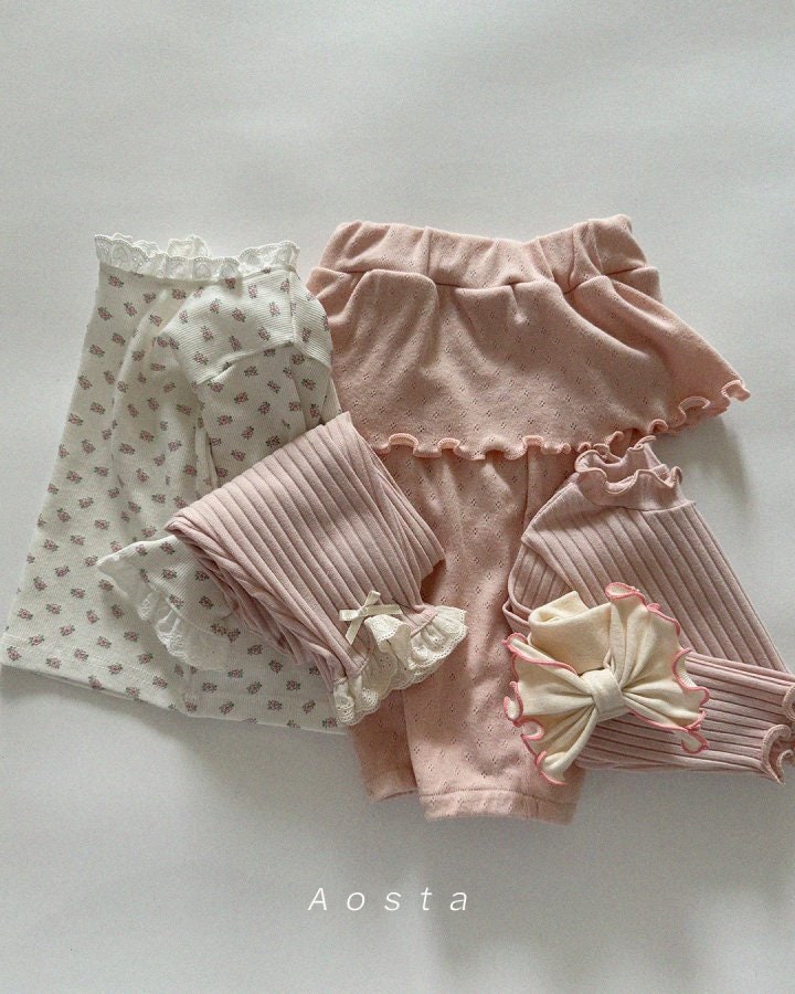Aosta - Korean Baby Fashion - #babyoutfit - Angel Frill Pants - 9