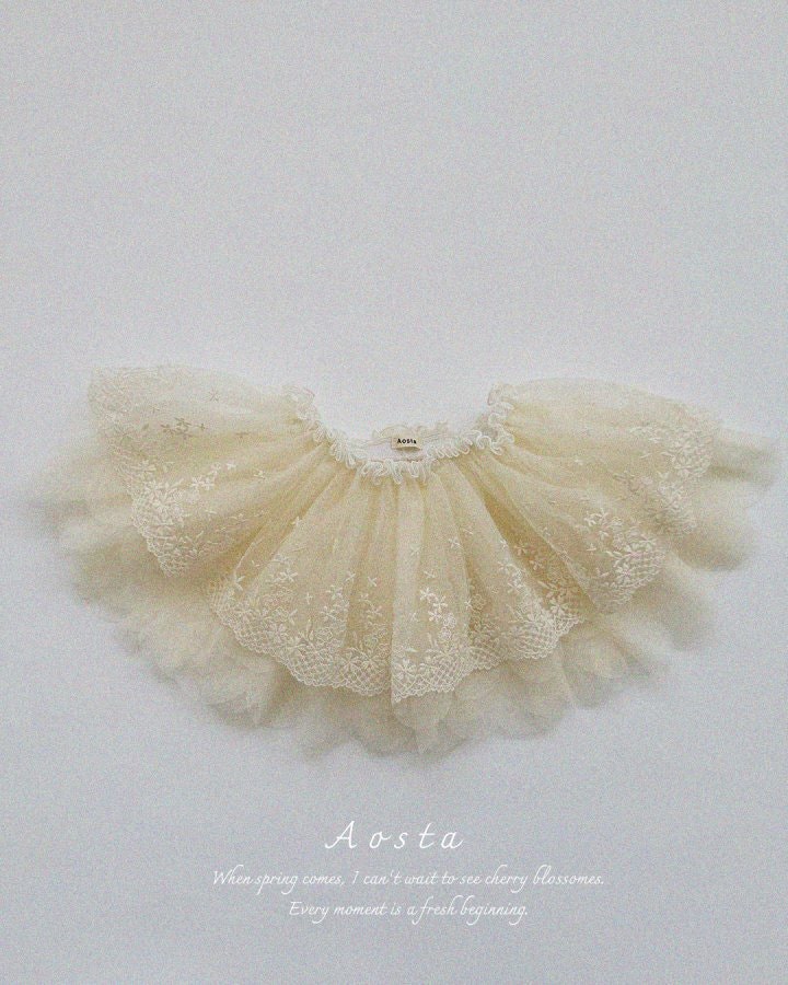 Aosta - Korean Baby Fashion - #babyoutfit - Lace Tulle Skirt