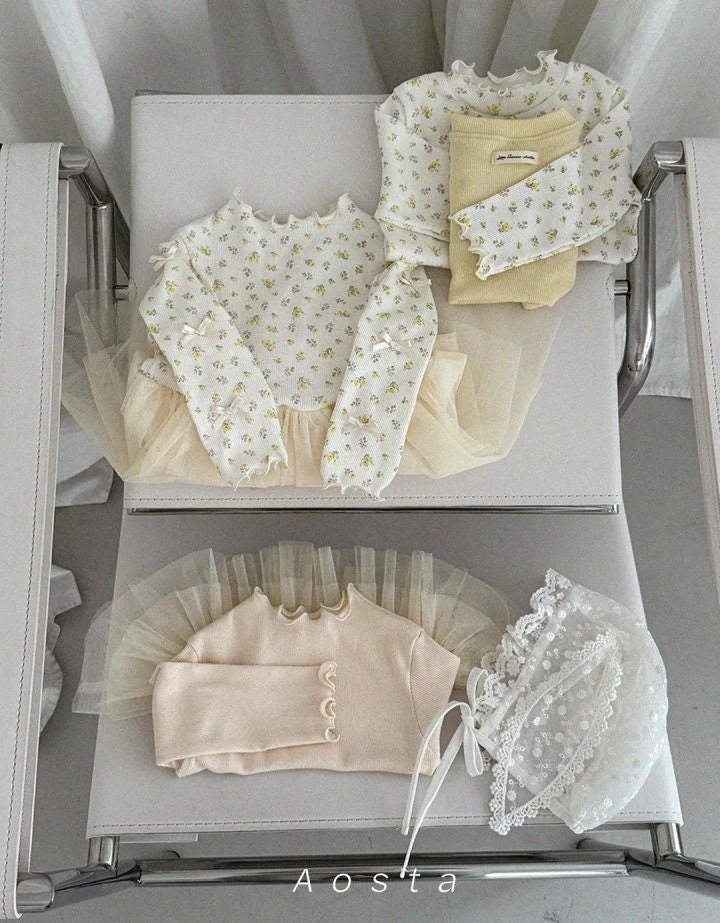 Aosta - Korean Baby Fashion - #babyoutfit - Camellia Tee - 7