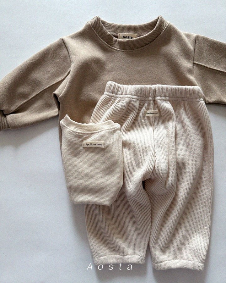Aosta - Korean Baby Fashion - #babywear - Waffle Pants - 12