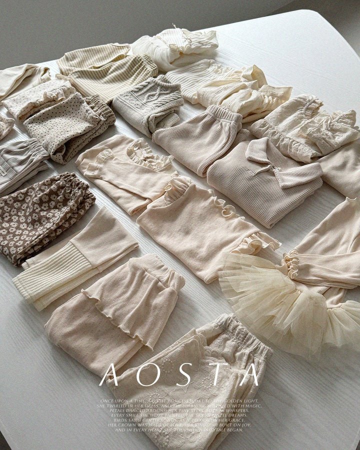 Aosta - Korean Baby Fashion - #onlinebabyboutique - Waffle Collar Tee - 12