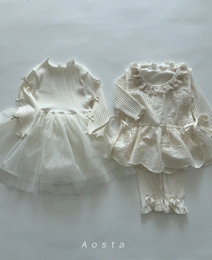 Aosta - Korean Baby Fashion - #onlinebabyboutique - Lace Cotton Blouse - 7