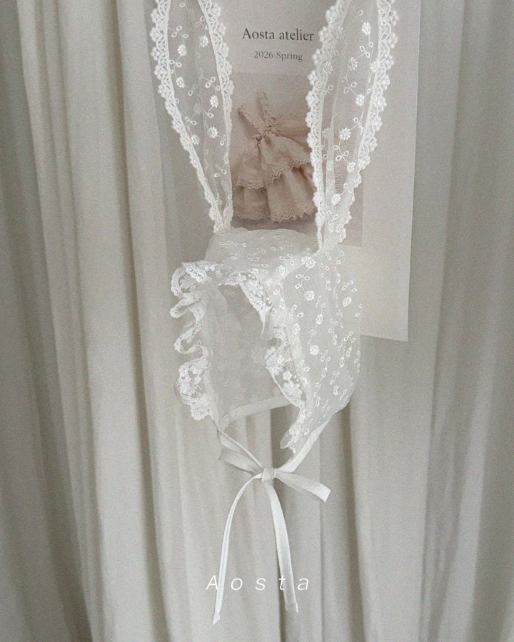 Aosta - Korean Baby Fashion - #onlinebabyboutique - Lace Rabbit Hat