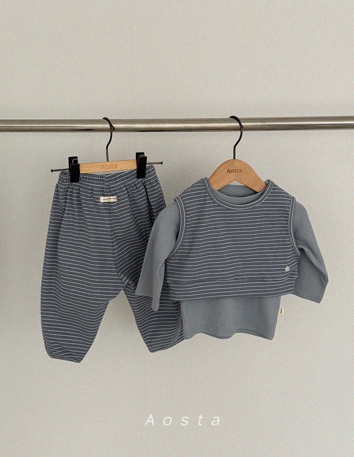 Aosta - Korean Baby Fashion - #onlinebabyboutique - Choco Pants - 4