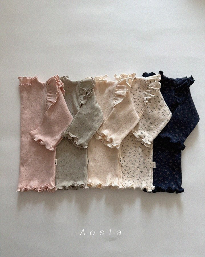 Aosta - Korean Baby Fashion - #onlinebabyshop - Angel Frill Tee - 11