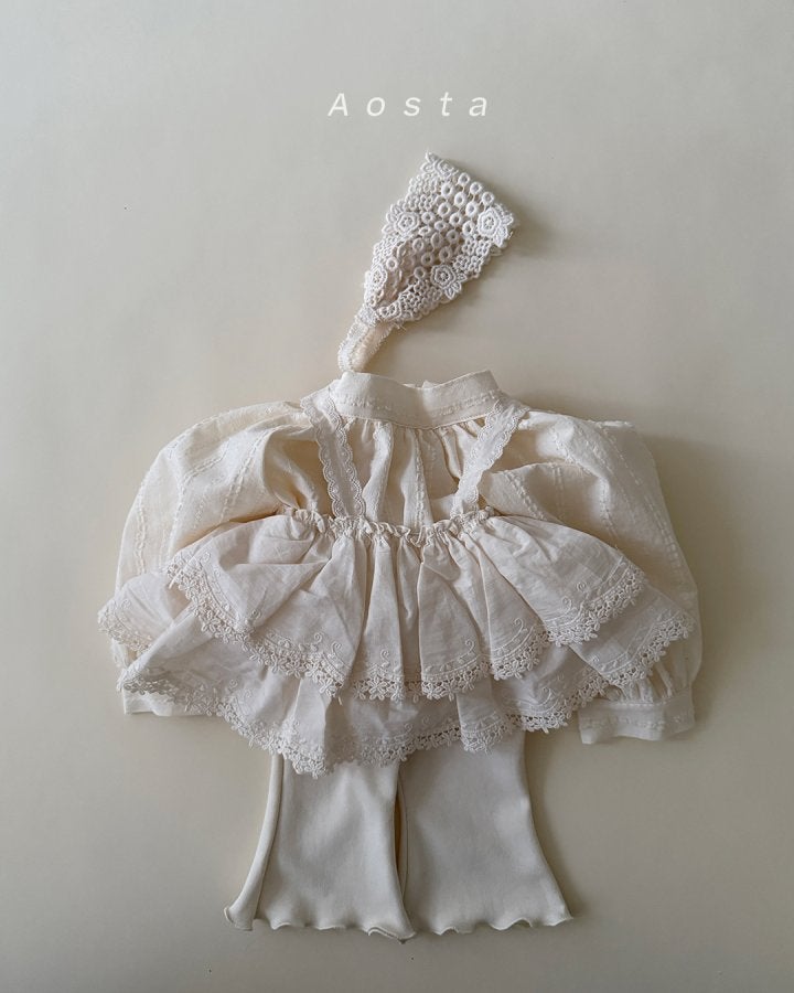 Aosta - Korean Baby Fashion - #onlinebabyshop - Lace Tiered Blouse - 7