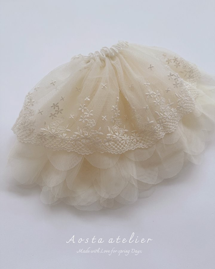 Aosta - Korean Baby Fashion - #onlinebabyshop - Lace Tulle Skirt - 5