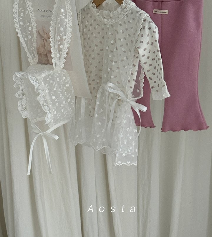 Aosta - Korean Baby Fashion - #onlinebabyshop - Lace Vest - 3