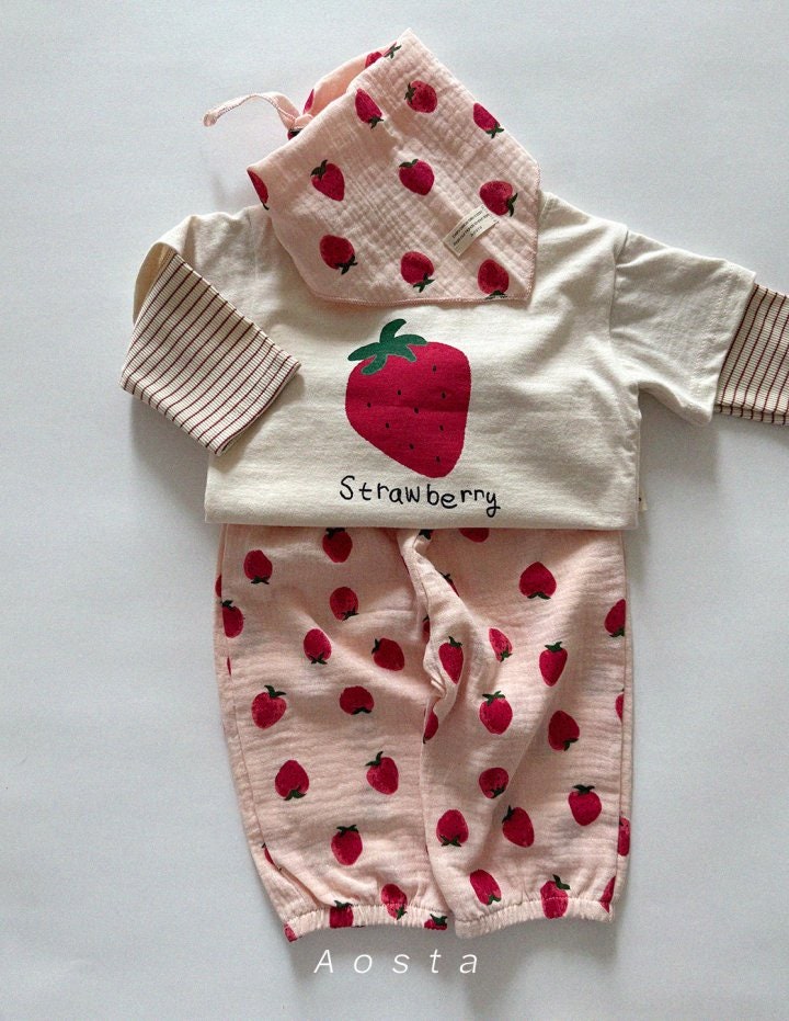 Aosta - Korean Baby Fashion - #onlinebabyshop - Fruit Tee - 9
