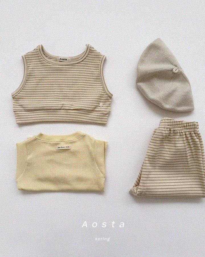Aosta - Korean Baby Fashion - #onlinebabyshop - Choco Star Vest - 4