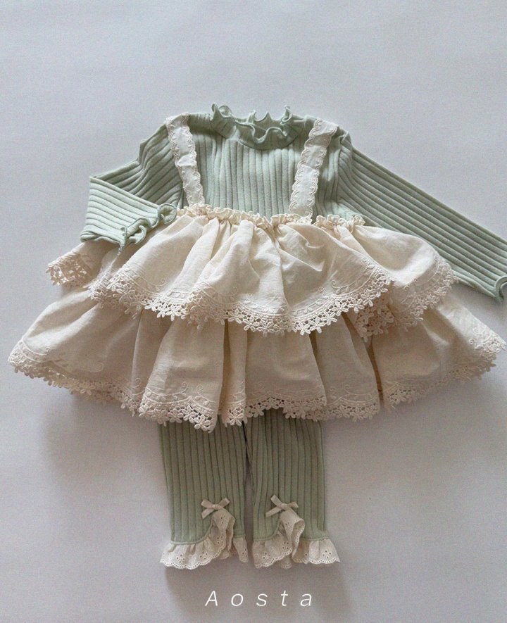 Aosta - Korean Baby Fashion - #smilingbaby - Lace Tiered Blouse - 8
