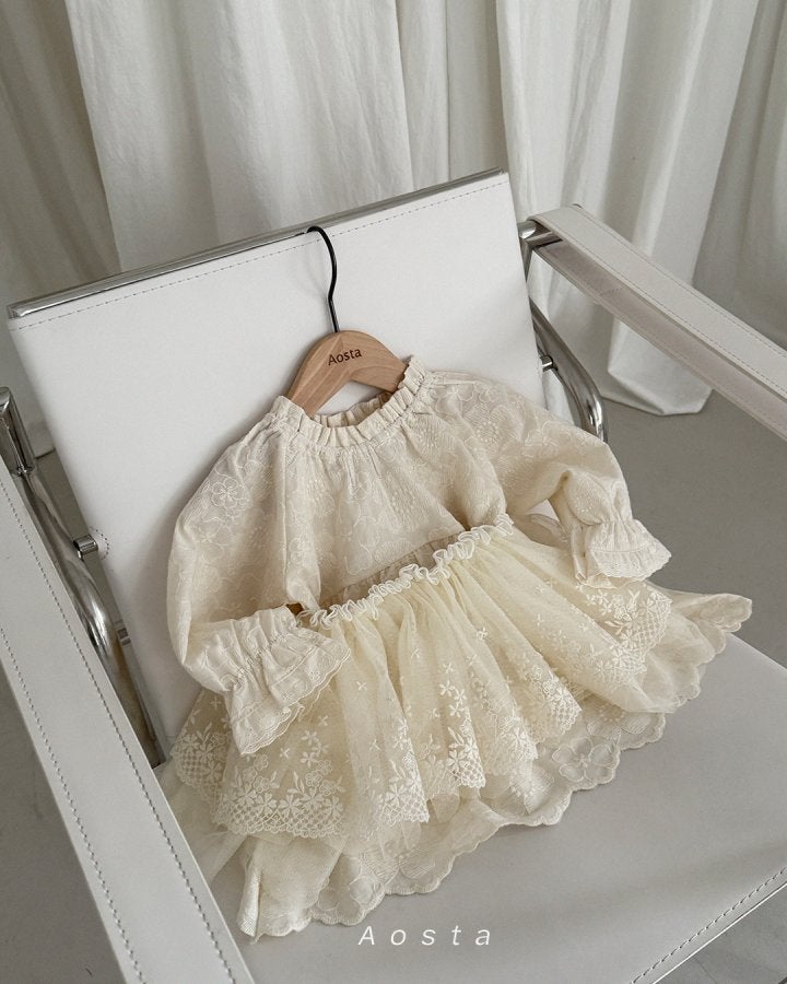Aosta - Korean Baby Fashion - #smilingbaby - Lace Tulle Skirt - 6
