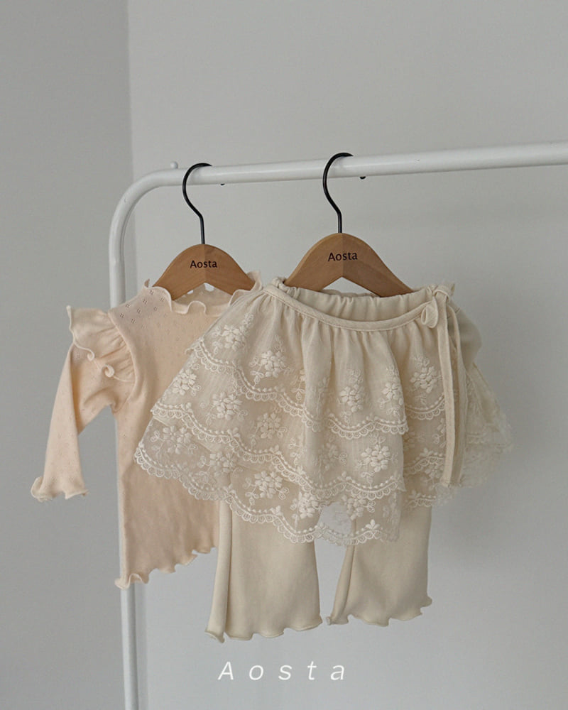 Aosta - Korean Baby Fashion - #smilingbaby - Lace Muse Skirt - 5