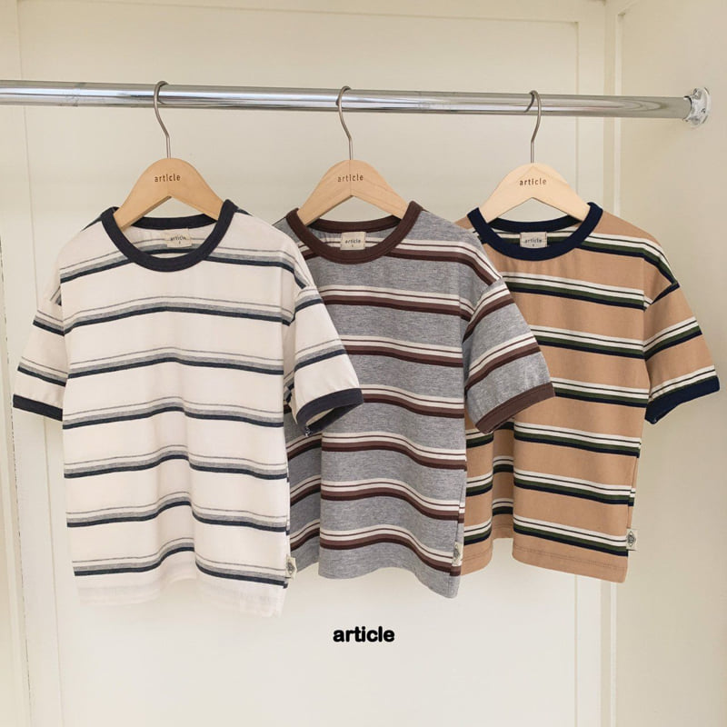 Article - Korean Children Fashion - #Kfashion4kids - Punch Stripe Tee - 9