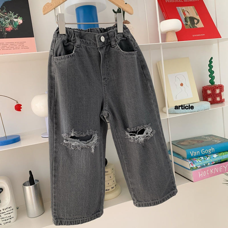 Article - Korean Children Fashion - #Kfashion4kids - Grunge Denim Pants - 6