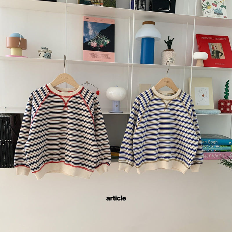 Article - Korean Children Fashion - #childofig - Multi-Line Sweatshirt - 9
