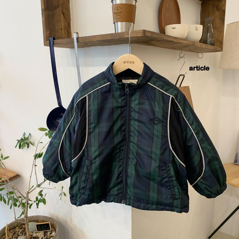 Article - Korean Children Fashion - #childofig - Check Reflective Jacket - 5