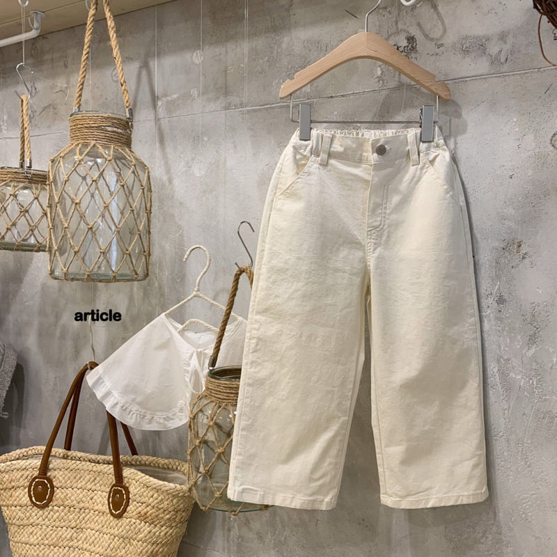Article - Korean Children Fashion - #childofig - Human Wide Pants - 2