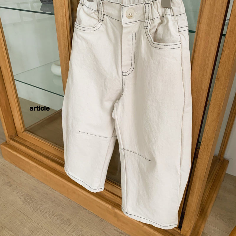 Article - Korean Children Fashion - #childrensboutique - Arch Stitch Pants - 3