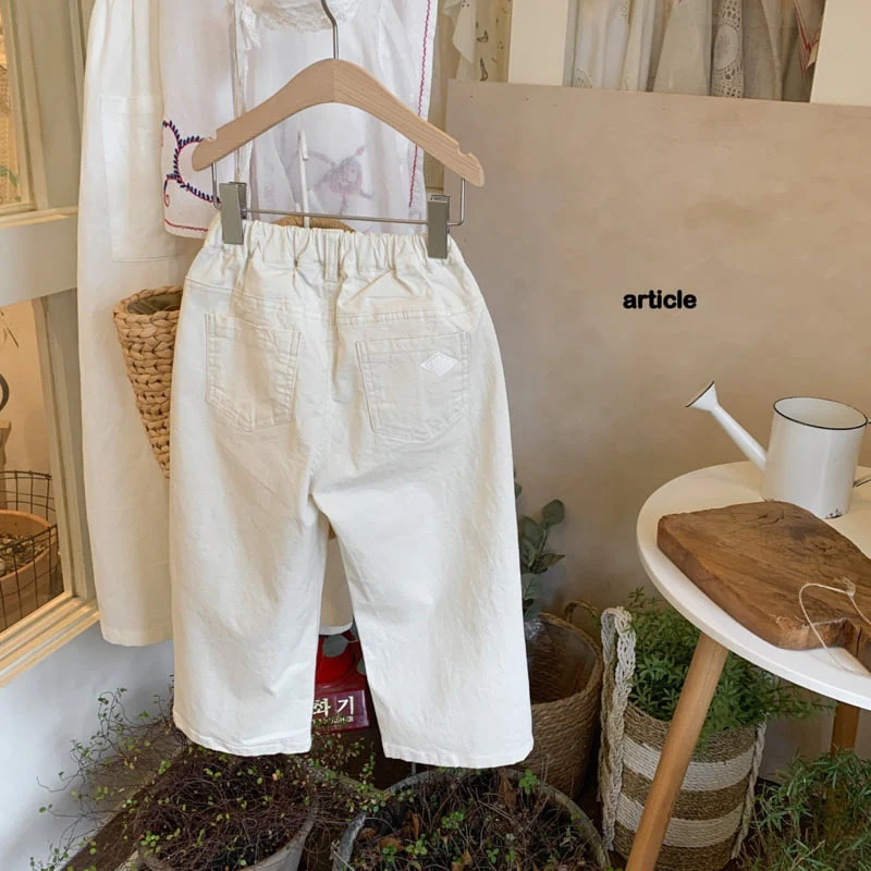 Article - Korean Children Fashion - #childrensboutique - Human Wide Pants - 3