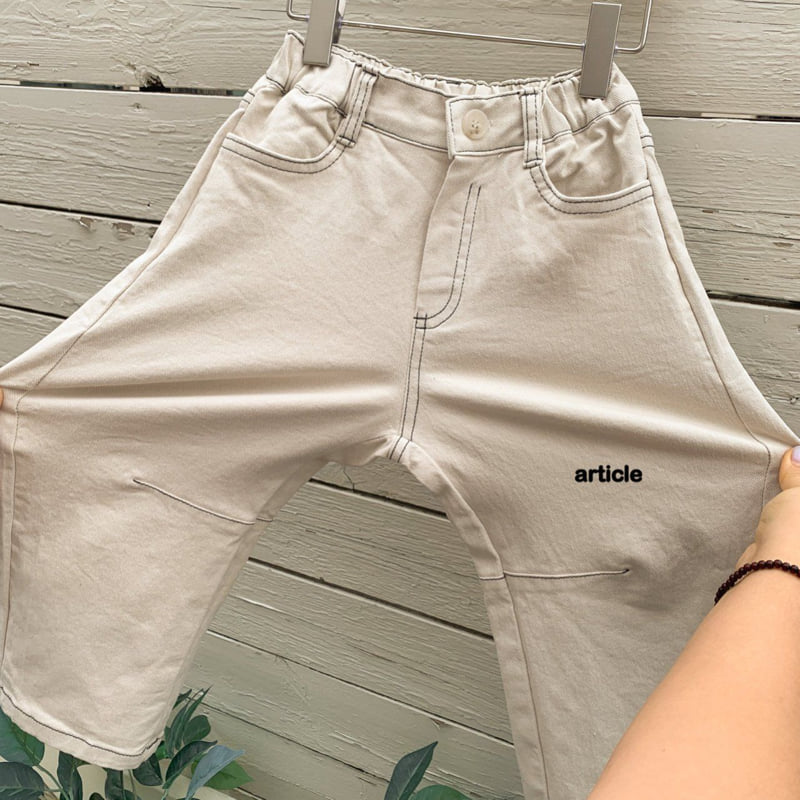 Article - Korean Children Fashion - #childrensboutique - Arch Stitch Pants - 4