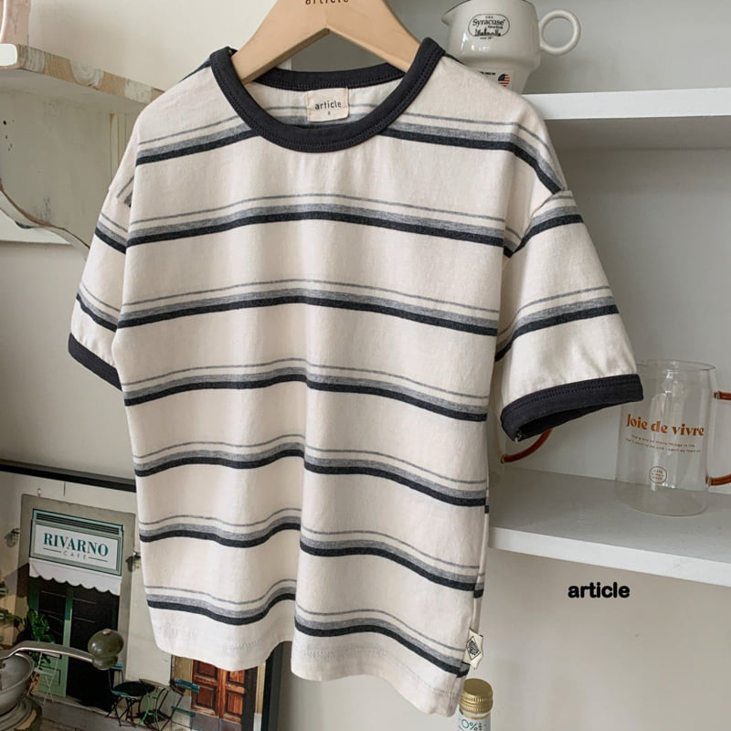 Article - Korean Children Fashion - #designkidswear - Punch Stripe Tee - 3