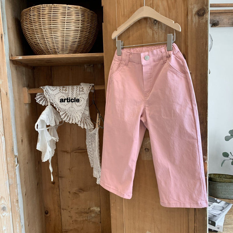 Article - Korean Children Fashion - #childrensboutique - Human Wide Pants - 4