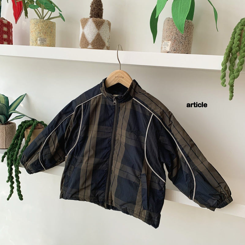 Article - Korean Children Fashion - #discoveringself - Check Reflective Jacket - 8