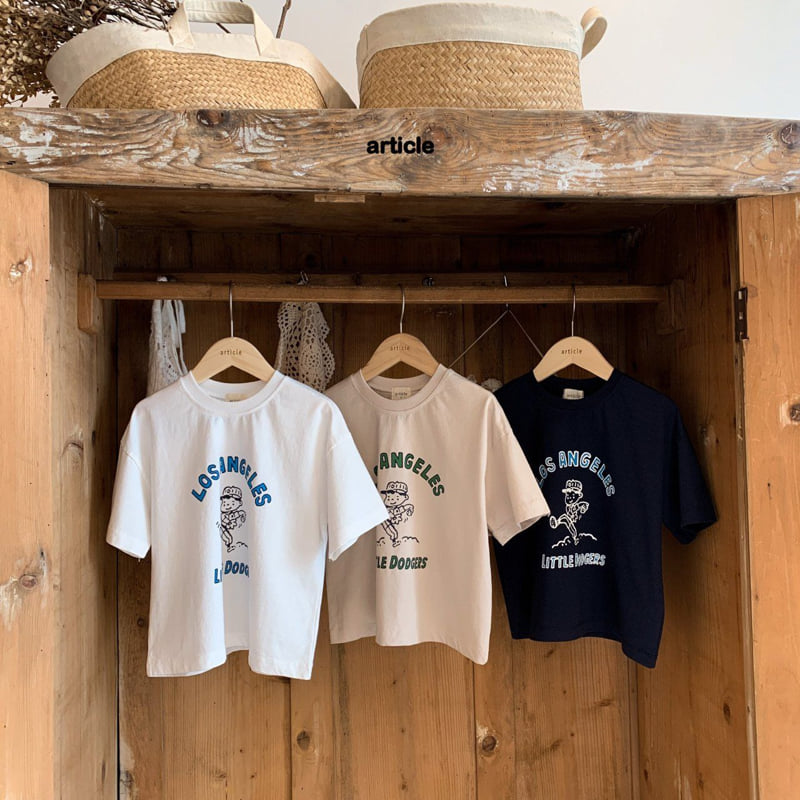 Article - Korean Children Fashion - #discoveringself - Little Dodgers Tee