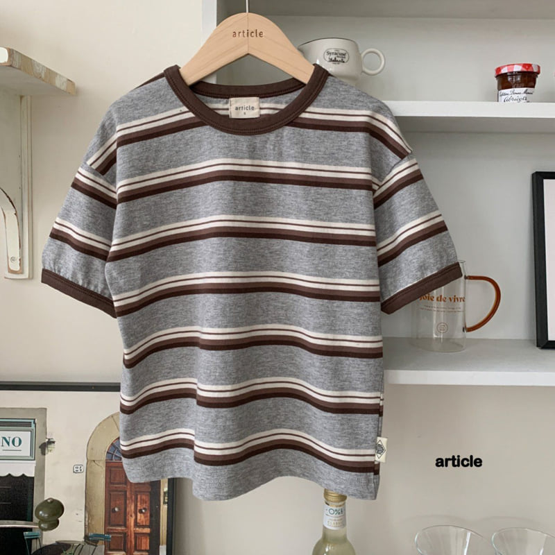 Article - Korean Children Fashion - #fashionkids - Punch Stripe Tee - 5