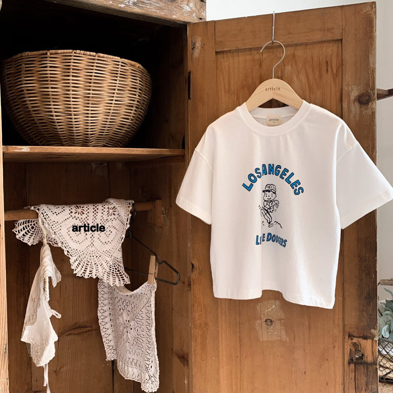 Article - Korean Children Fashion - #fashionkids - Little Dodgers Tee - 2