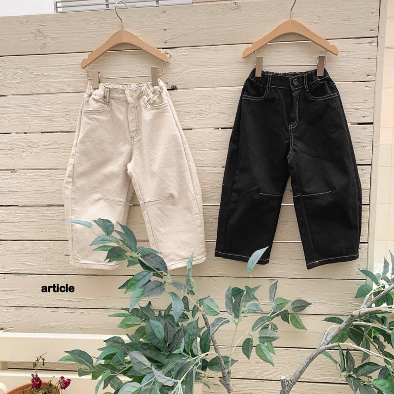 Article - Korean Children Fashion - #kidsstore - Arch Stitch Pants - 8