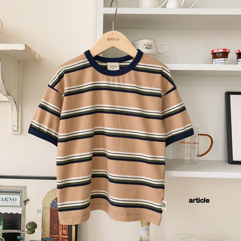 Article - Korean Children Fashion - #kidsstore - Punch Stripe Tee - 7