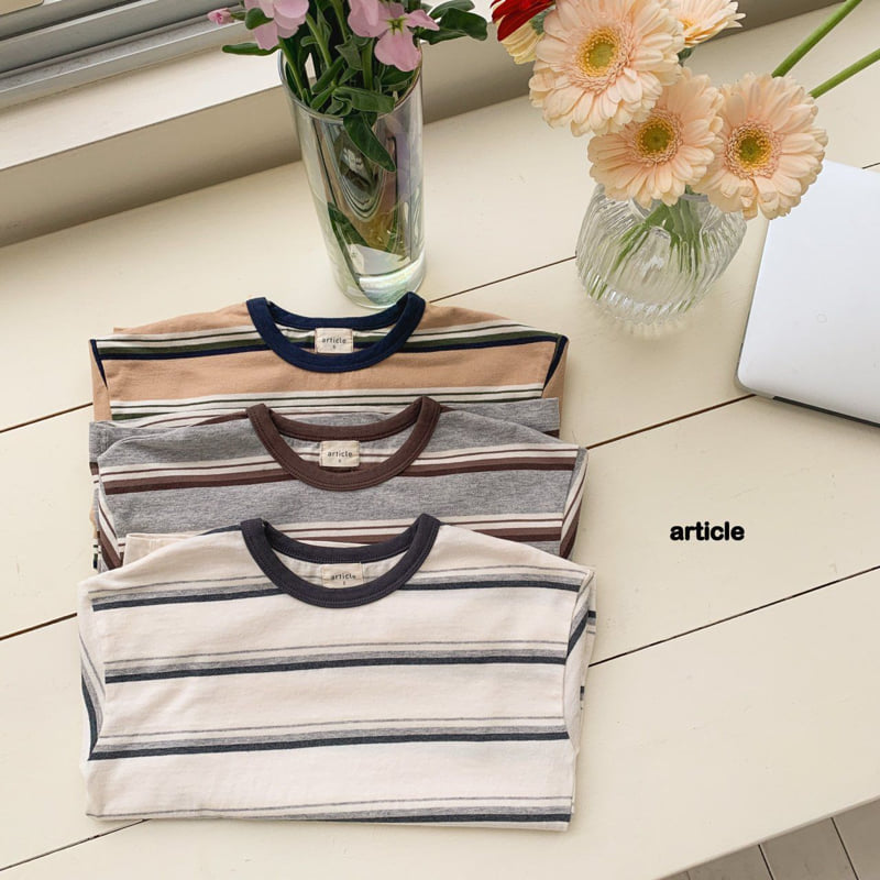 Article - Korean Children Fashion - #kidzfashiontrend - Punch Stripe Tee - 8