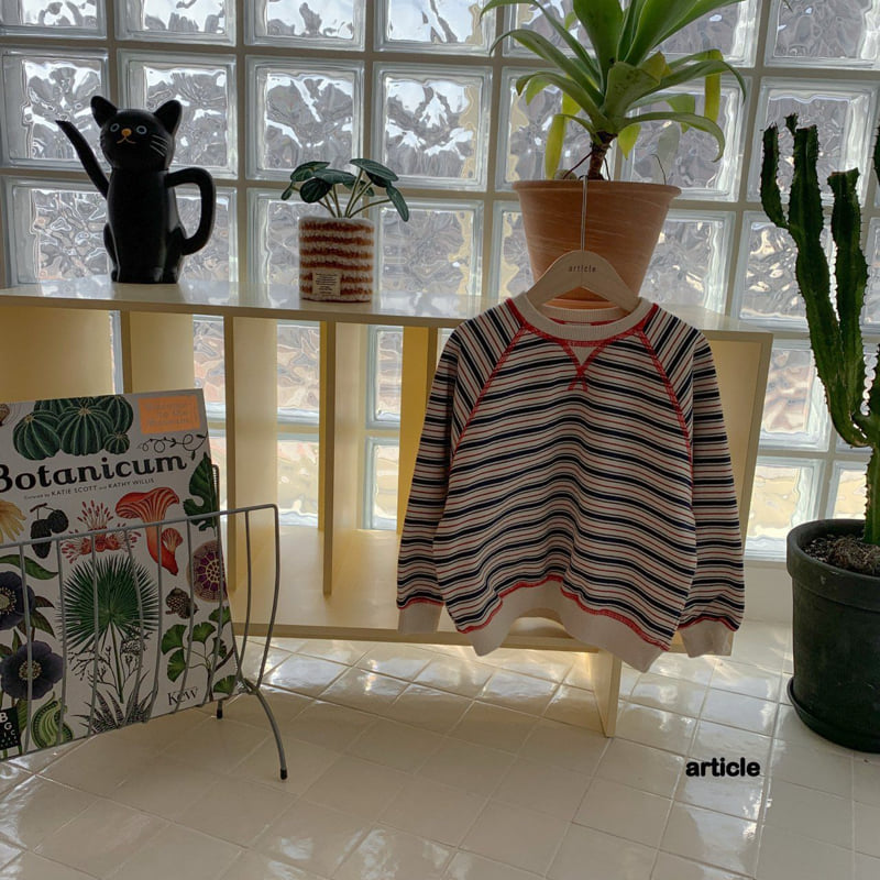 Article - Korean Children Fashion - #Kfashion4kids - Multi-Line Sweatshirt - 4