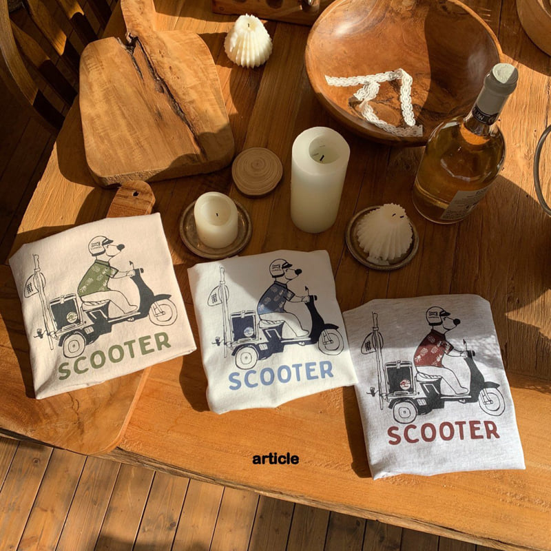 Article - Korean Children Fashion - #littlefashionista - Scooter Tee