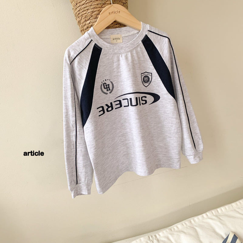 Article - Korean Children Fashion - #littlefashionista - Color Piping Raglan Tee - 2