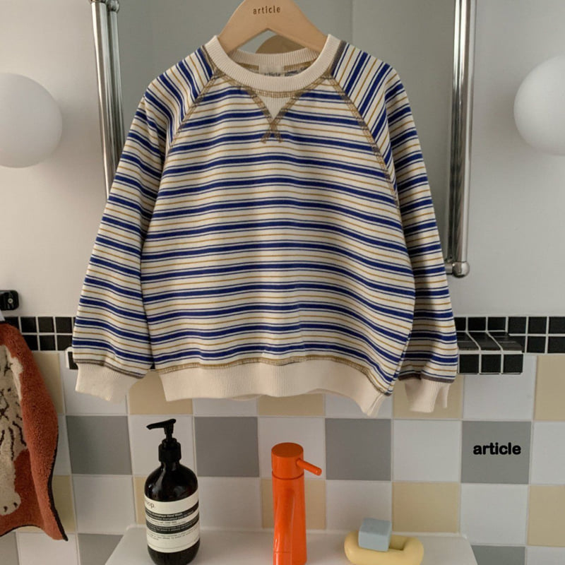 Article - Korean Children Fashion - #magicofchildhood - Multi-Line Sweatshirt - 5