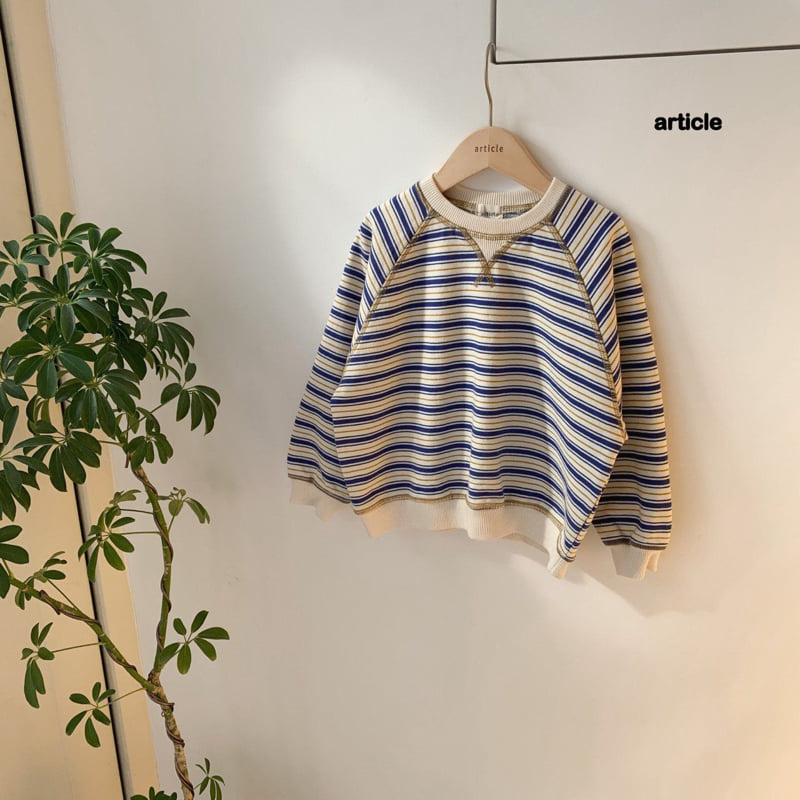 Article - Korean Children Fashion - #minifashionista - Multi-Line Sweatshirt - 6