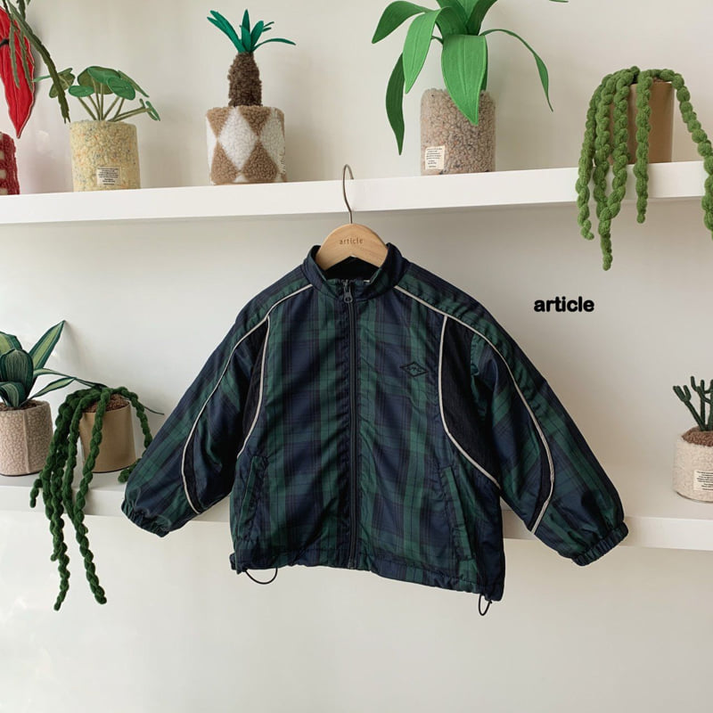 Article - Korean Children Fashion - #minifashionista - Check Reflective Jacket - 2