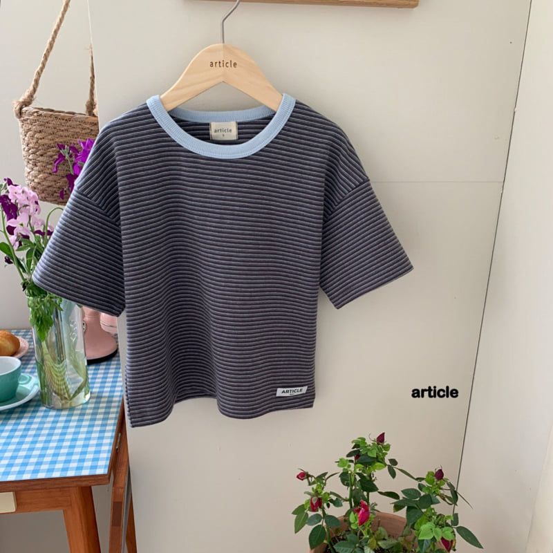 Article - Korean Children Fashion - #minifashionista - Soft Stripe Tee