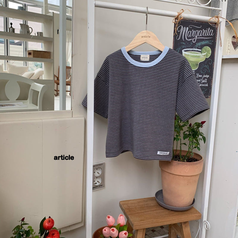 Article - Korean Children Fashion - #prettylittlegirls - Soft Stripe Tee - 2