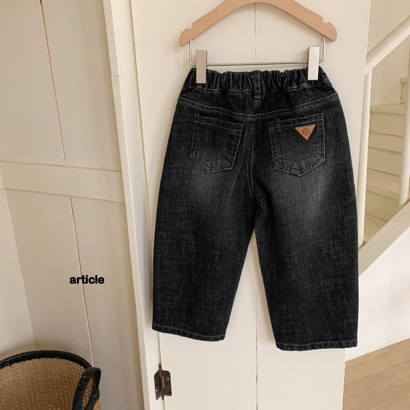 Article - Korean Children Fashion - #todddlerfashion - Stone Curve Denim Pants - 7